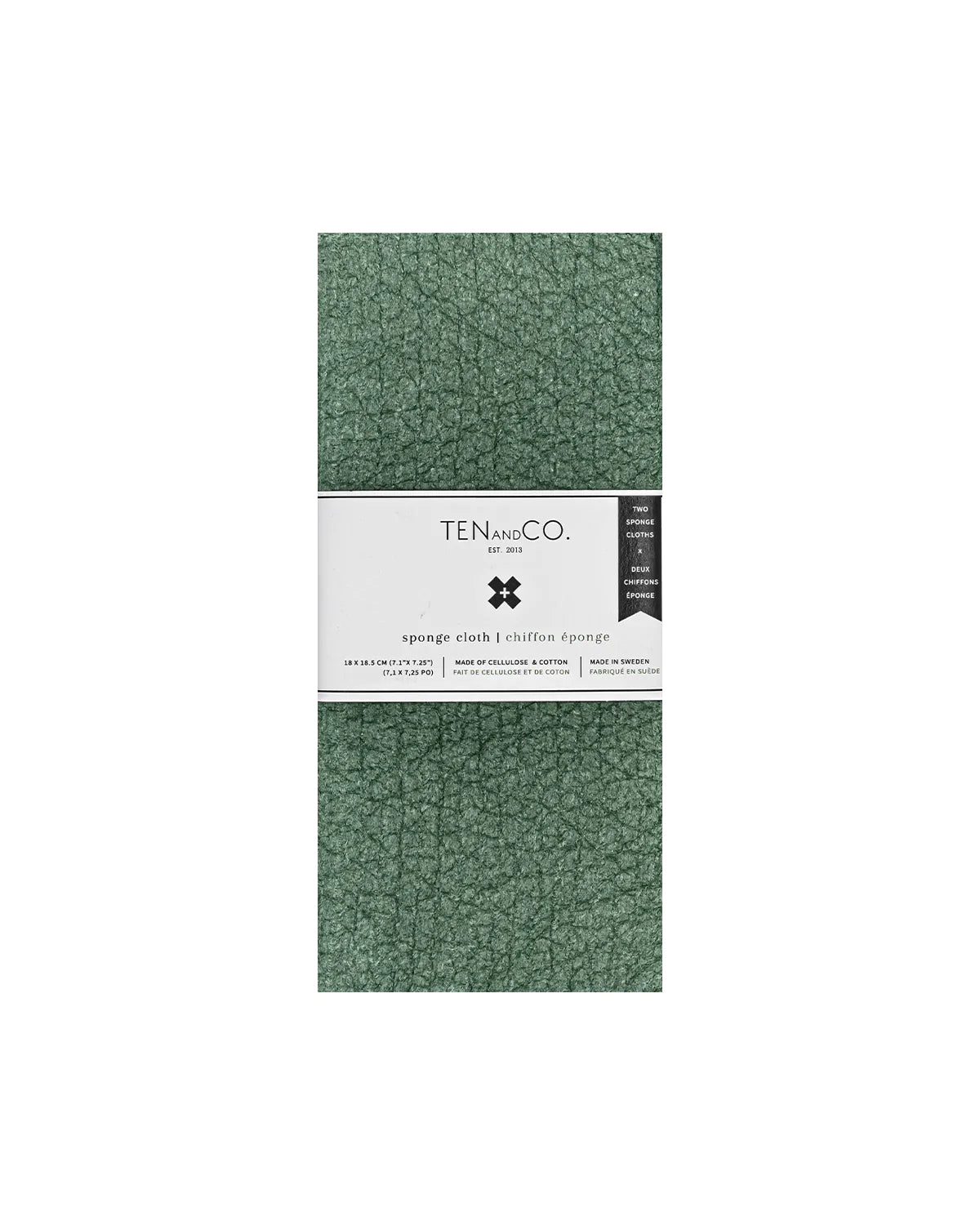 Sponge Cloth 2 Pack - Evergreen